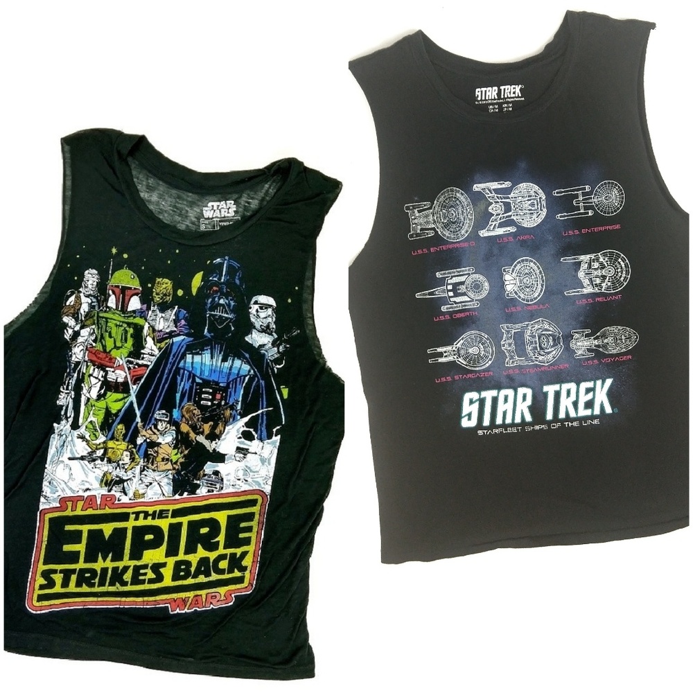 Star Wars Star Trek Tank Top Bundle